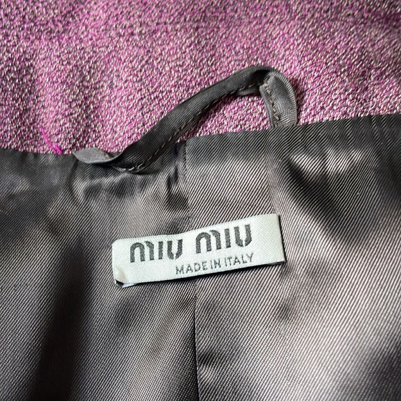 Miu Miu purple coat, fully lined, like new, size 40 - Picture 10 of 13